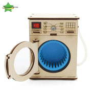 Washing Machine Model No 3 Drum Children's Technology Small Production Diy Elementary School Students Science And Education Frontier Experiment Material Package